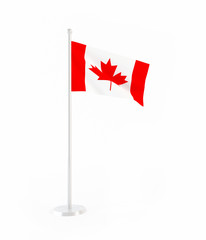 Fototapeta na wymiar 3D flag of Canada