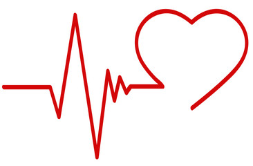 Herzfrequenz Vektor zum Thema Herz Gesundheit und Sport