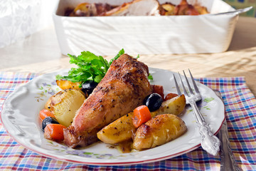 Roasted chicken