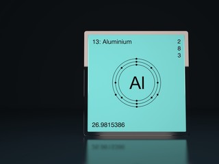 Aluminium chemical element of the periodic table with symbol Al