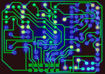 Illustration of an assembly payment on a black background
