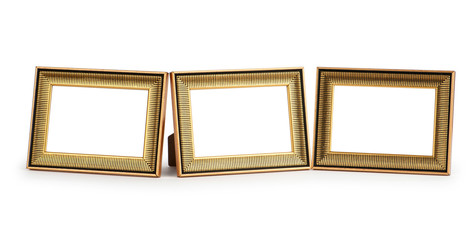 Picture frame isolated on the white background