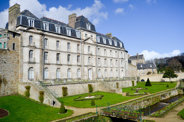 Fototapeta na wymiar Le château de l'Hermine à Vannes