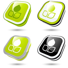 pflanze bio öko zeichen symbol