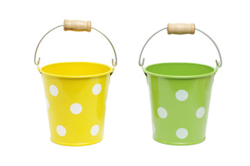 Green and yellow bucket