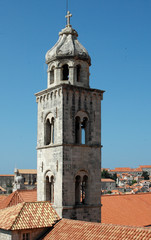 Fototapeta na wymiar Clocher du Monastère des Dominicains à Dubrovnik