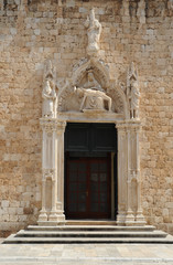 Fototapeta na wymiar Église du Monastère des Franciscains à Dubrovnik