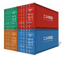 Set of cargo containers