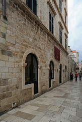 Fototapeta na wymiar Ville close de Dubrovnik, Ulica Od Puca