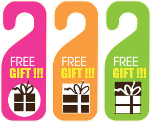 Free gift design privacy labels