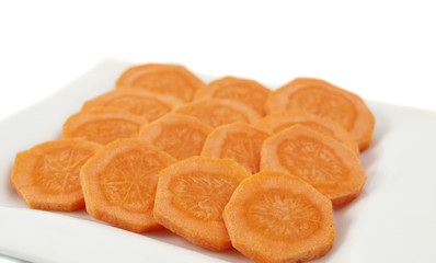 carrots cut into circles