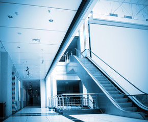 Escalators and corridors