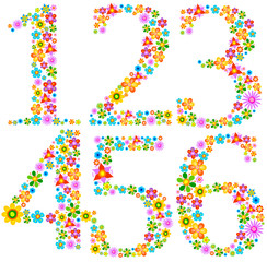 Flower alphabet Characters