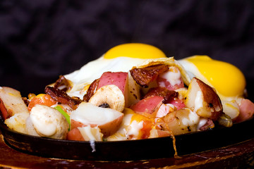 potatoes and eggs for breakfast