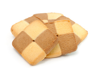 Delicious Biscuits Isolated on White Background