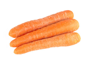 Carrots on white