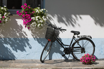 Bicycle with flowers