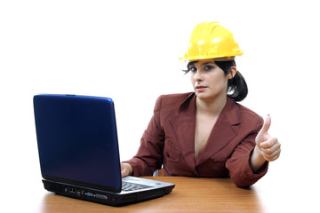 beautiful female architect