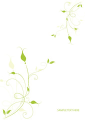 Abstract flowers background with place for your text