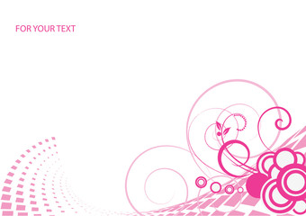 Abstract flowers background