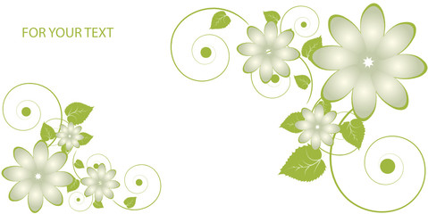 Abstract flowers background