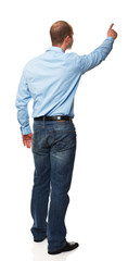 man pointing