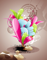 abstract color vector illustration © chispas