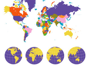 Fototapeta premium World map