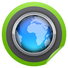 Globe Sticker Icon