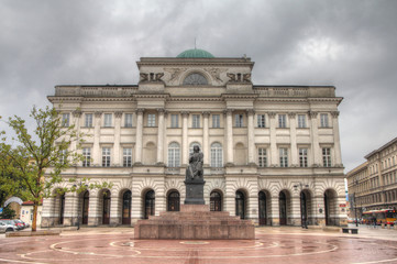 Fototapeta na wymiar Warsaw - Staszic palace