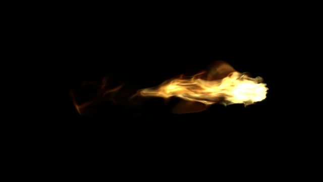 Realistic fire render