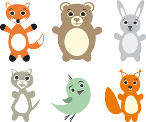 Cartoon animals vector