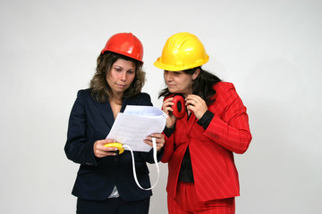 beautiful female architect