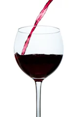 Gordijnen pouring red wine © kubais