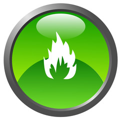 Fire glossy icon