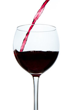 Fototapeta pouring red wine
