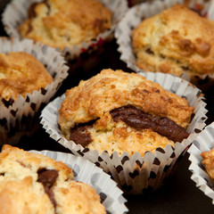 muffins au chocolat