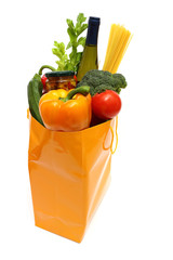 shopping bag with groceries