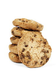 Delicious cookies with chocolate