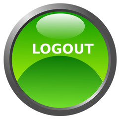 Logout glossy icon