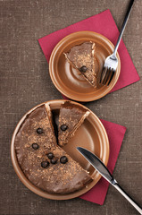 Homemade chocolate cake