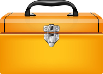 Steel orange toolbox - 30534362