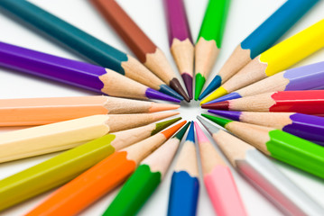 Naklejka premium color pencils