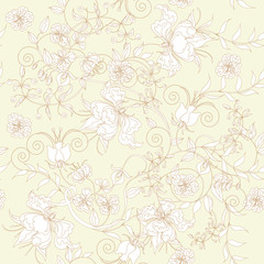 Decorative seamless light ivory background.