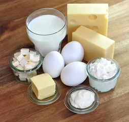 Cercles muraux Produits laitiers Milchprodukte, Eier