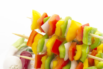 Brochettes de légumes du soleil