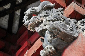Monster on Japanese Shrine