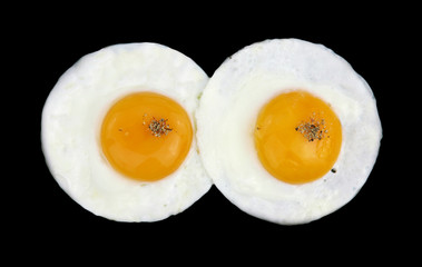 Fried eggs like eyes