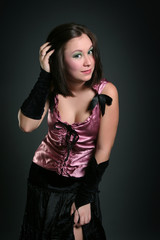 Naklejka premium pink and green