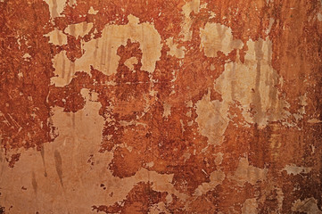 Vieux mur de plâtre chiné